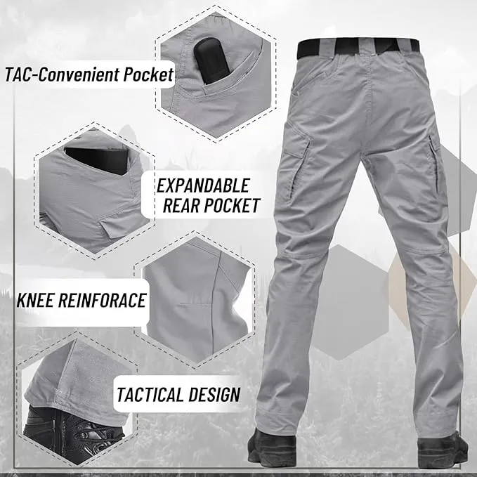 NEW Retails $65 TACVASEN Men's Sz 32 Outdoor Tactical Pants Water Resistant Military Cargo Hiking Pants Lightweight Ripstop Work Pants