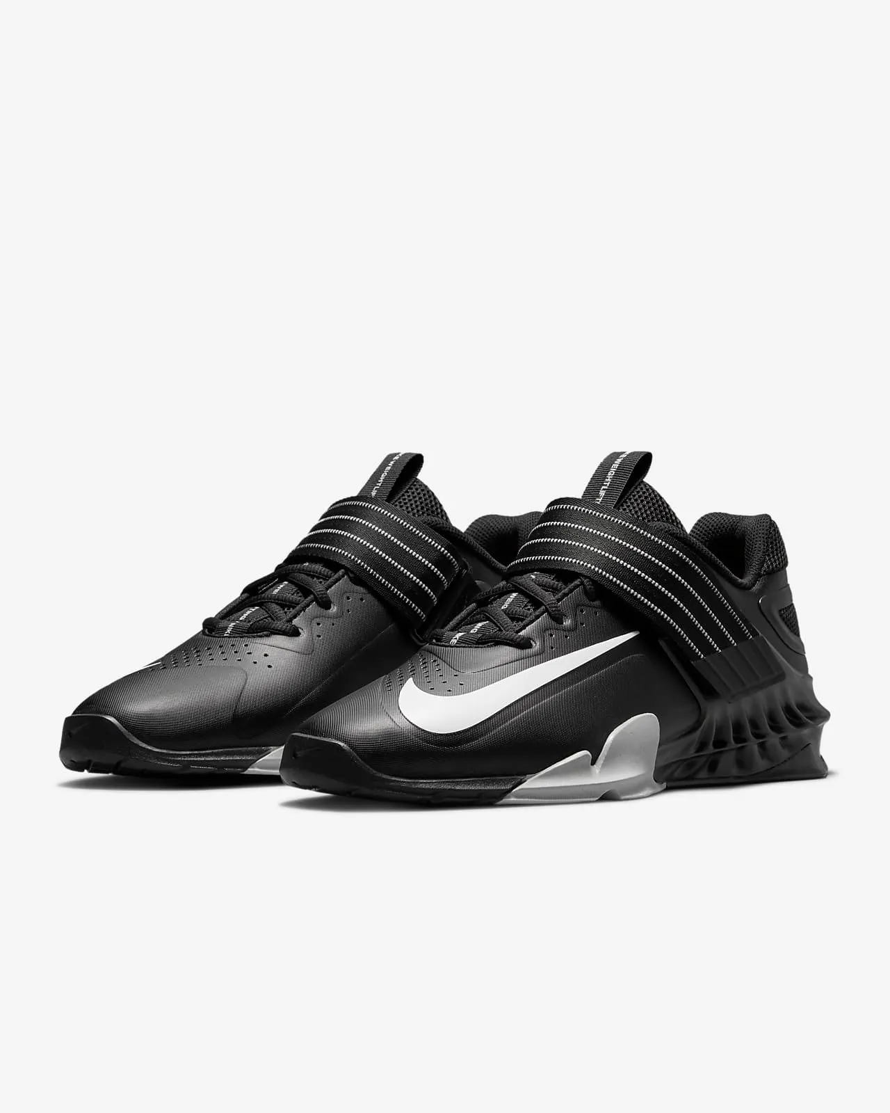 Nike Savaleos Unisex Weightlifting Shoes - Black/Grey Fog/Laser Orange/White