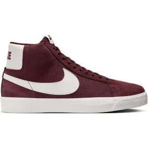 Nike SB Zoom Blazer Mid Shoes Burgundy Crush/Summit White