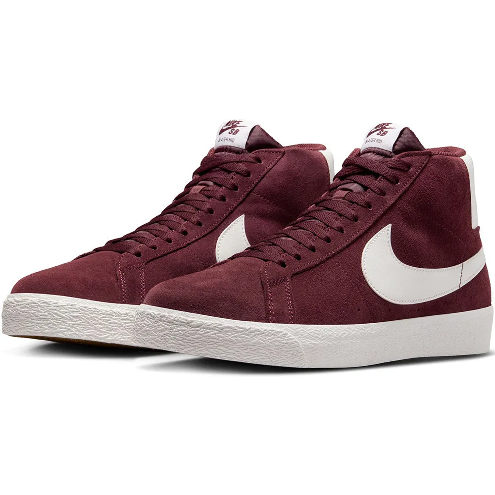 Nike SB Zoom Blazer Mid Shoes Burgundy Crush/Summit White