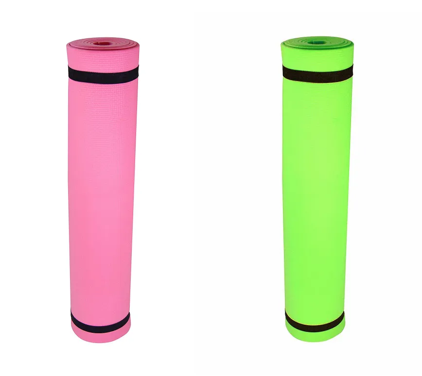 Non Slip Yoga Mat With Carry Strap For Pilates / Gymnastics / Yoga / Gym