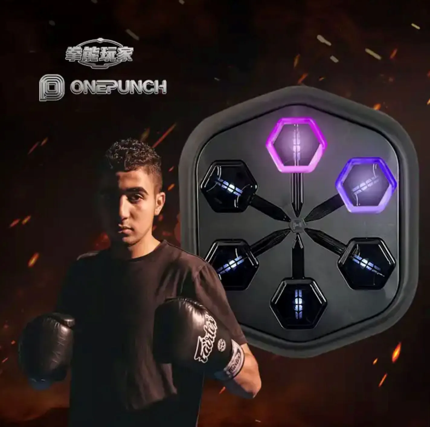 ONEPUNCH Top Music Boxing Trainer Boxing Machine Electronic Musical Punching Pads Game
