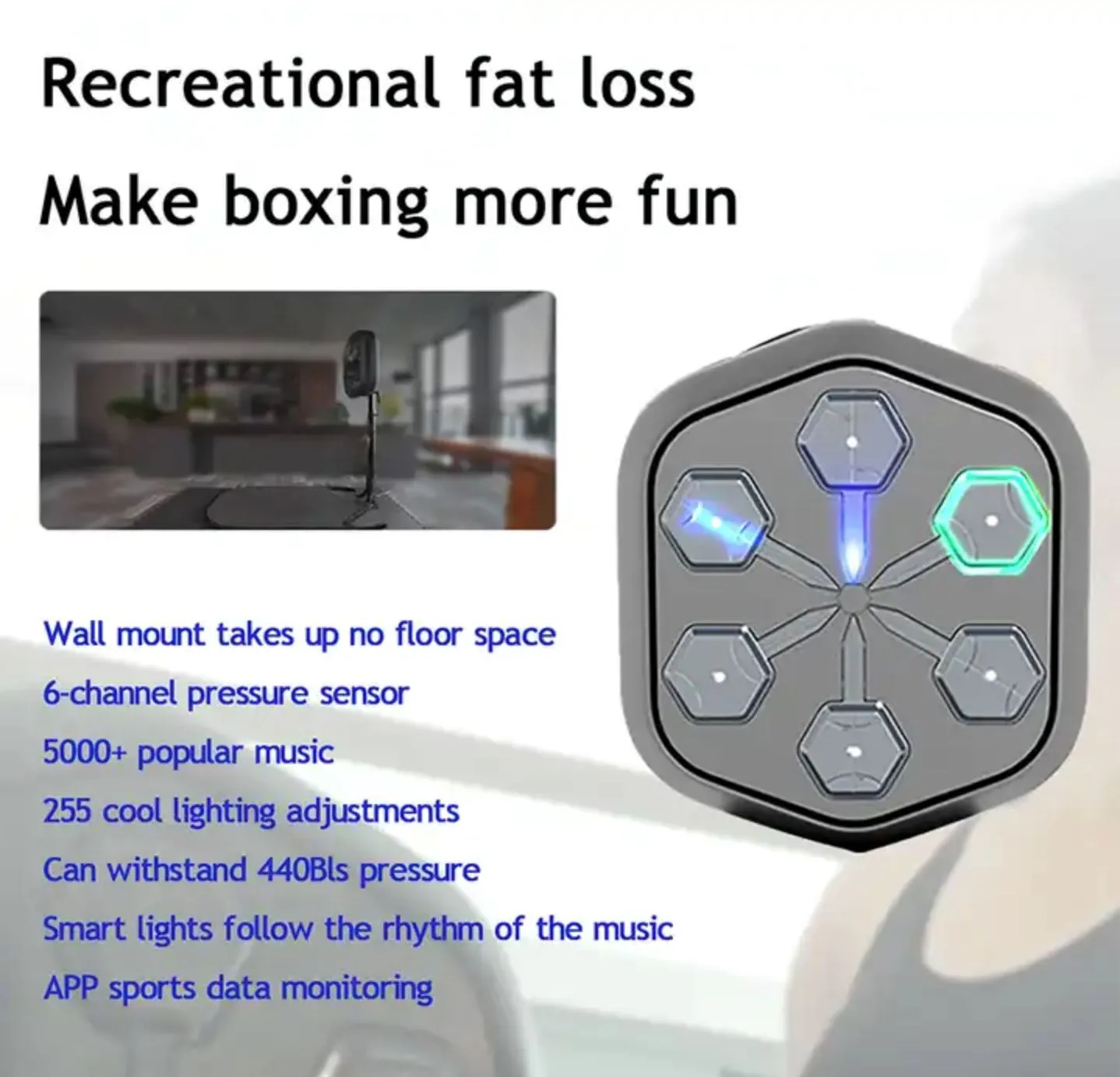 ONEPUNCH Top Music Boxing Trainer Boxing Machine Electronic Musical Punching Pads Game