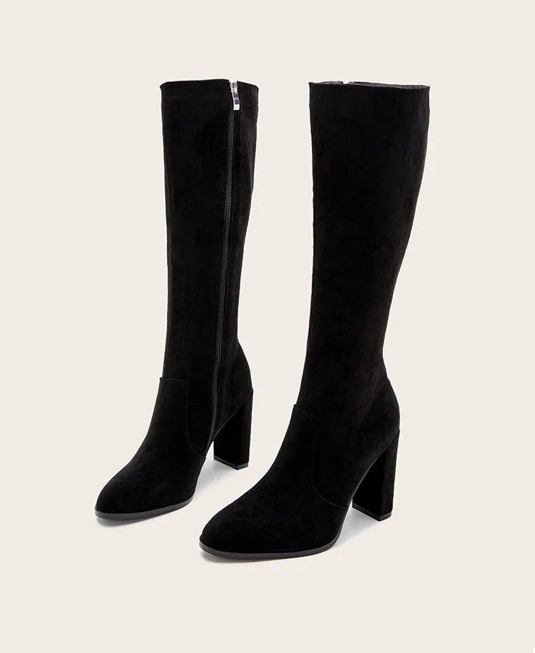 Over the Knee Highland Boots - Black