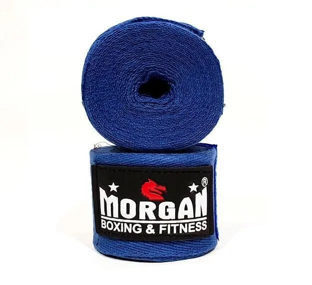 PAIR OF MORGAN COTTON BOXING PROTECTIVE HAND WRAPS BANDAGE 180inch - 4m long