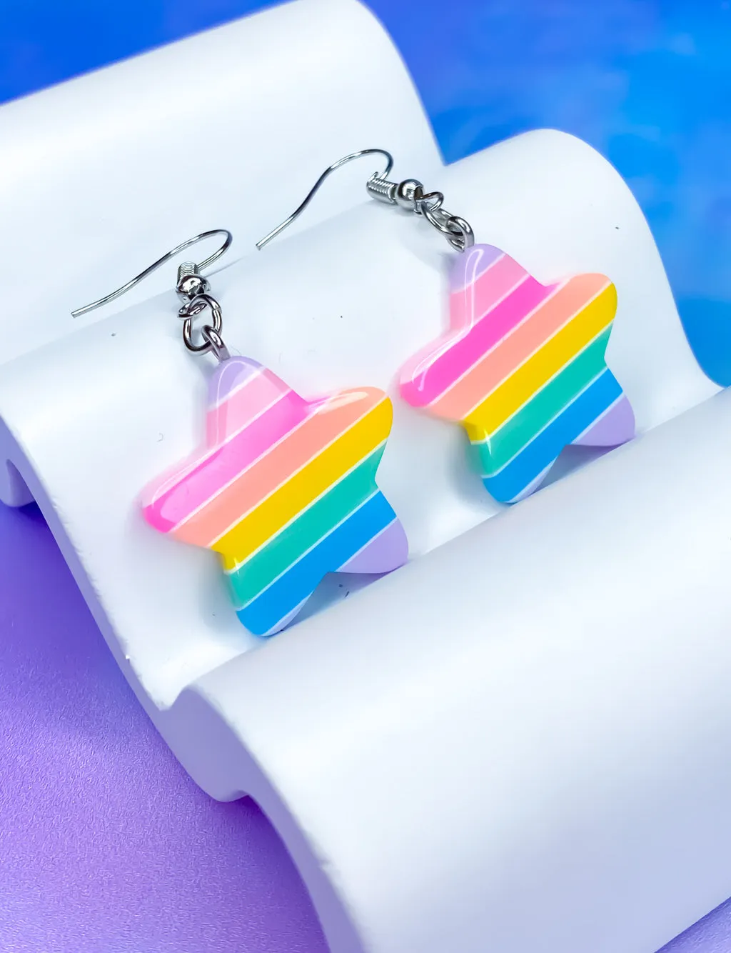 PASTEL PRIDE EARRINGS - STARS