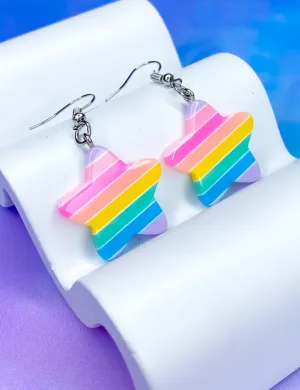 PASTEL PRIDE EARRINGS - STARS