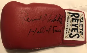 Pernell Whitaker Signed Red Rare Reyes Boxing Glove JSA