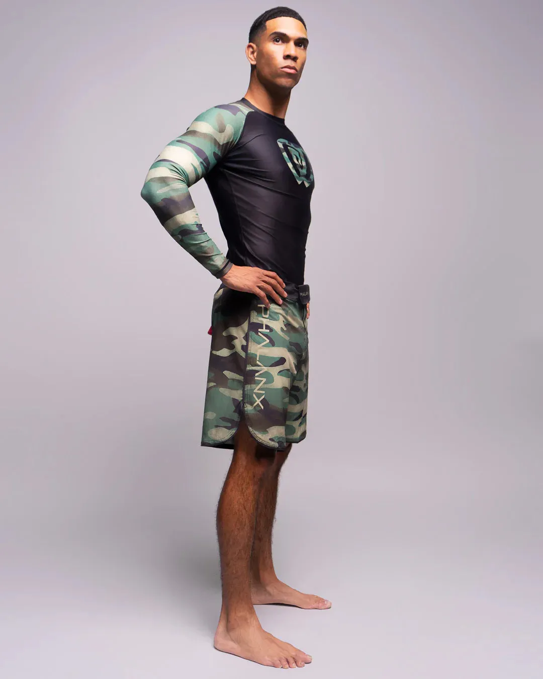 Phalanx Camo Green Ultralight HPLT MMA Grappling BJJ Shorts