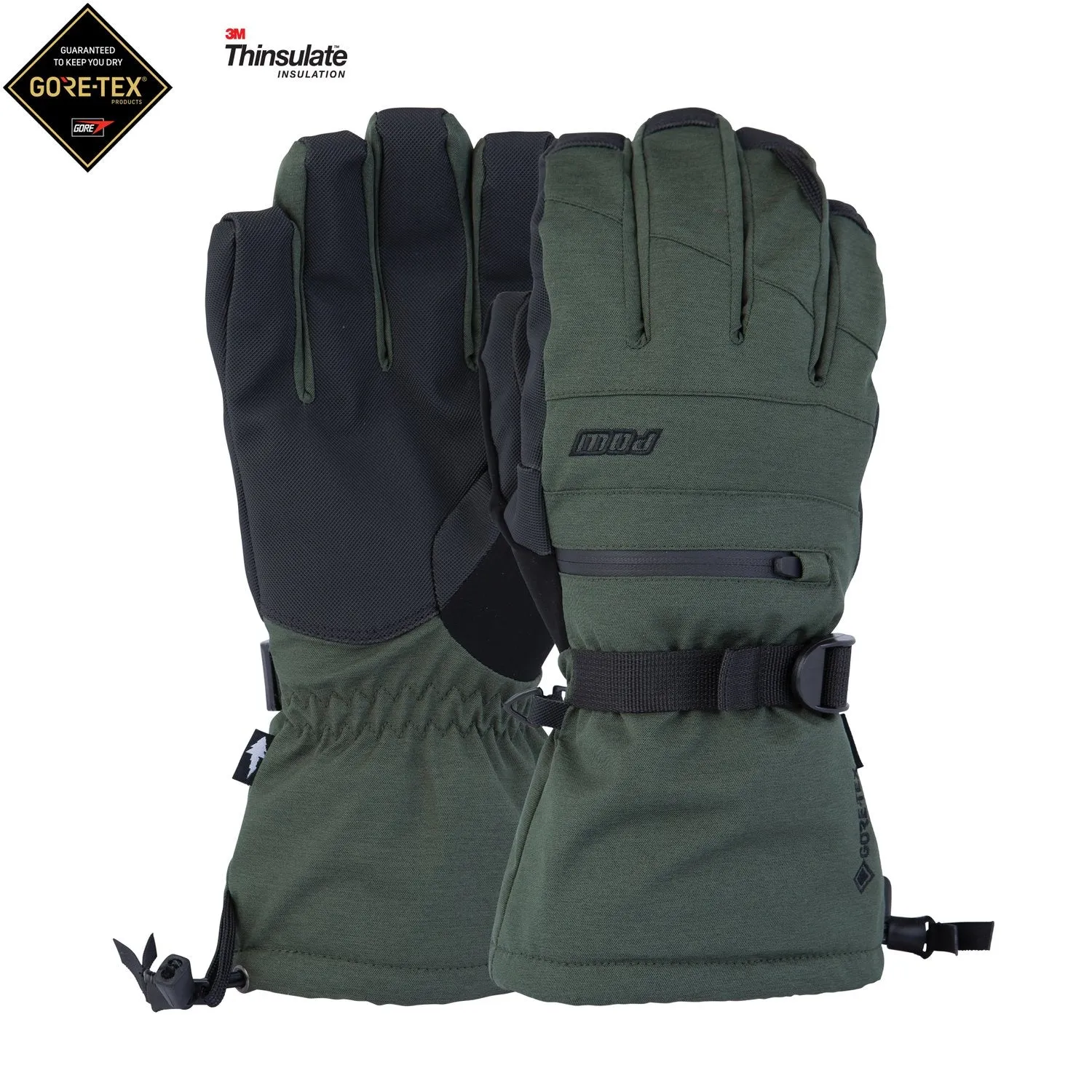 POW GLOVES WAYBACK GTX LONG KAMBU GREEN