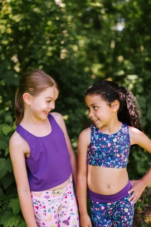 Purple Zen Crop Tank