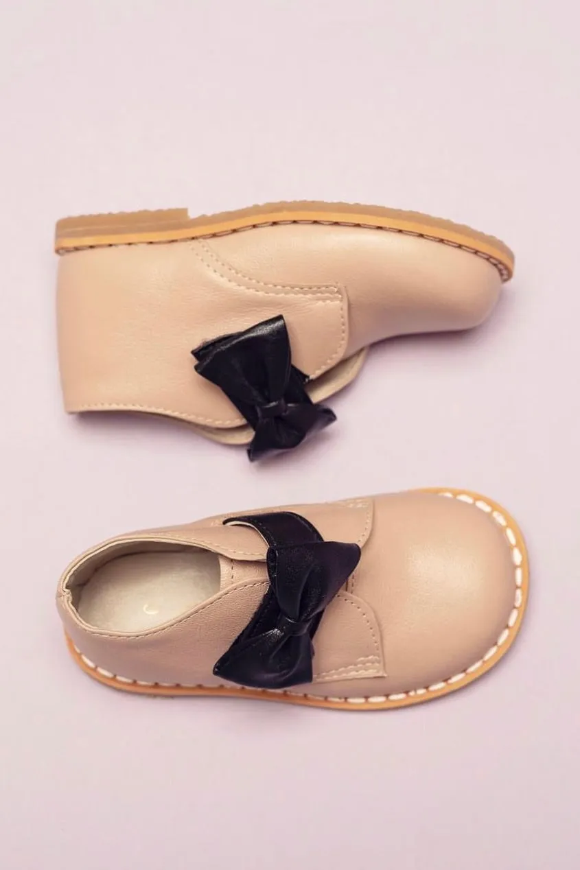 "Lari" Stone Leather Boots