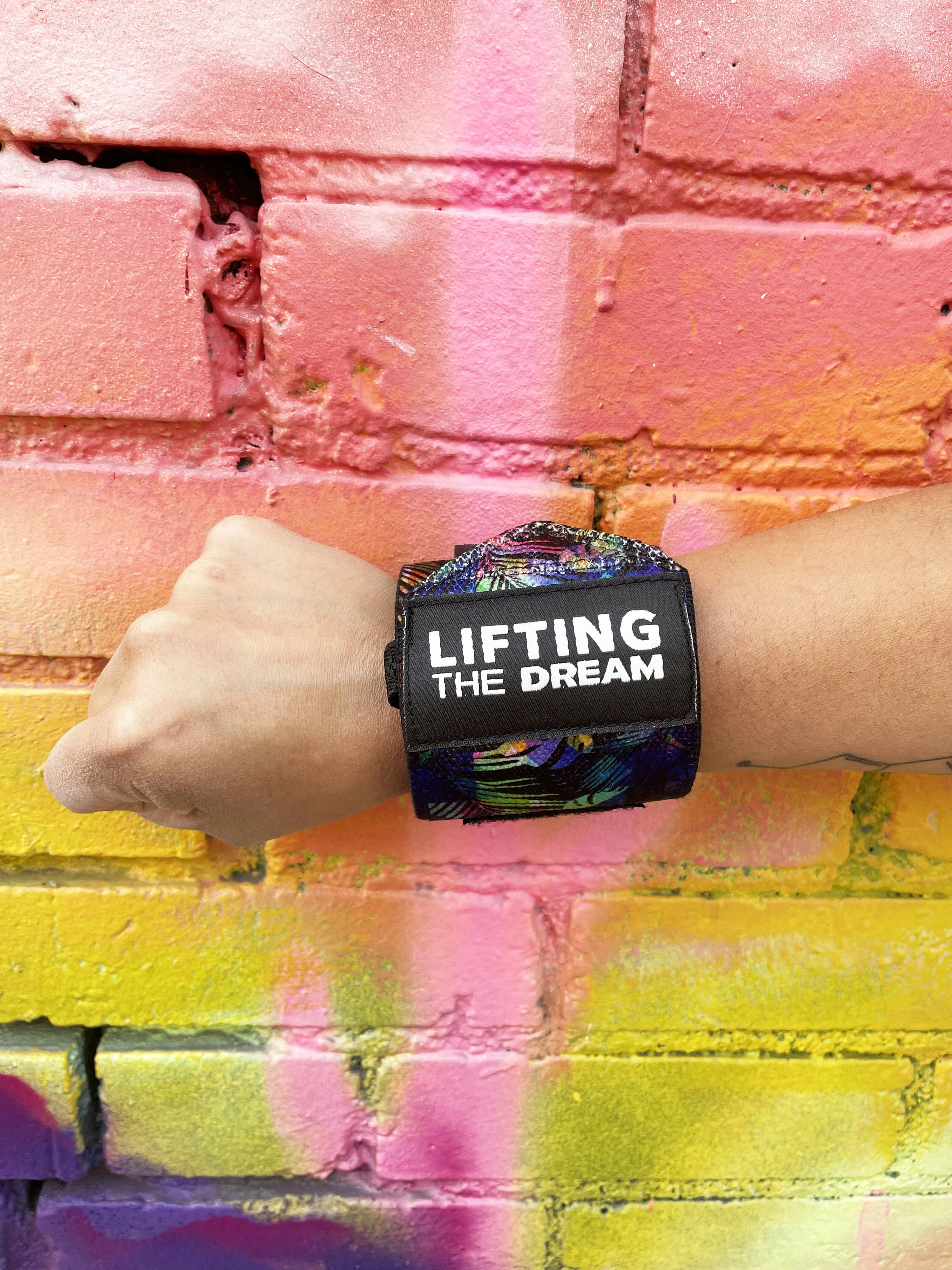 Rainbow Palms Wrist Wraps