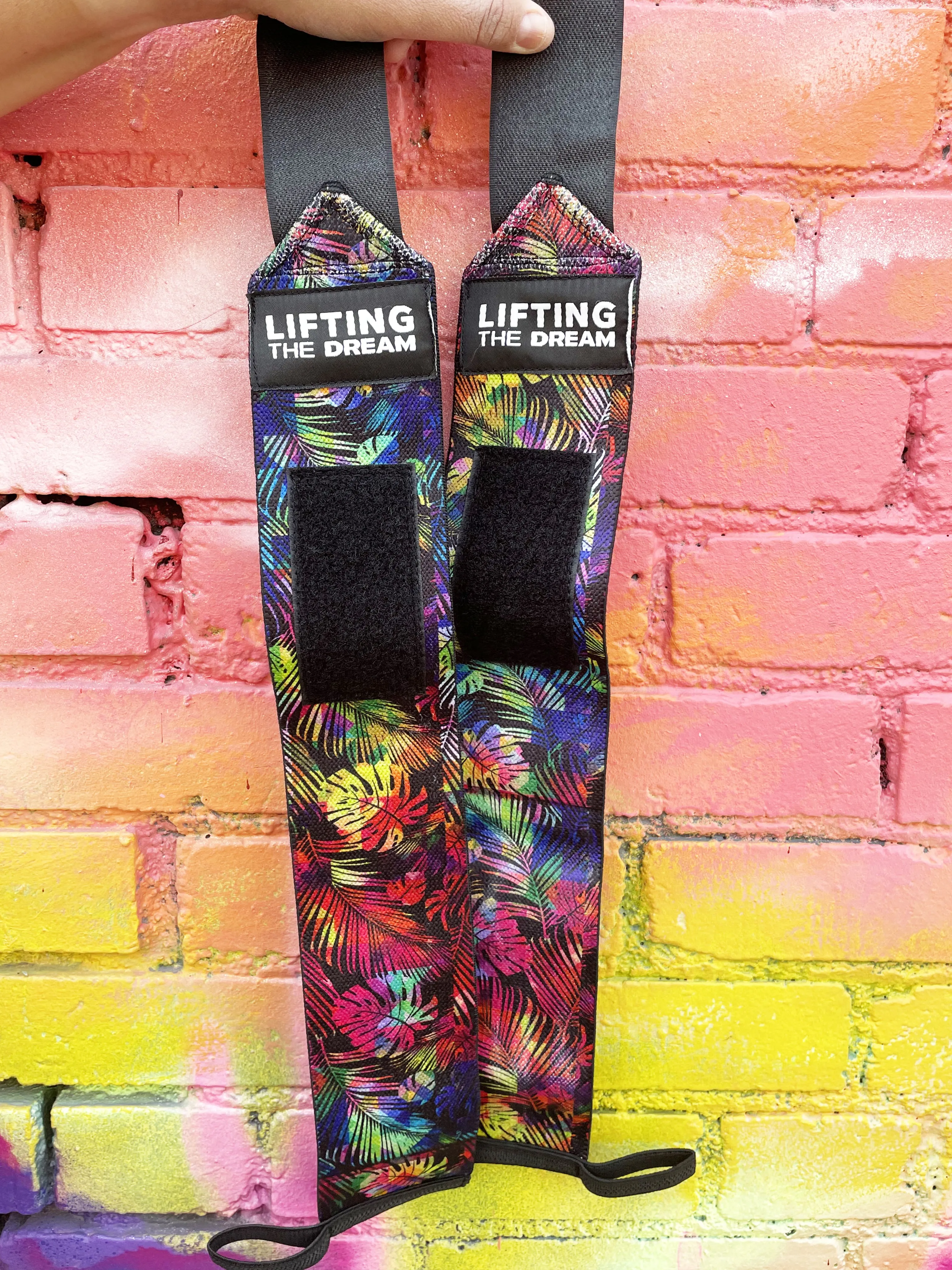 Rainbow Palms Wrist Wraps