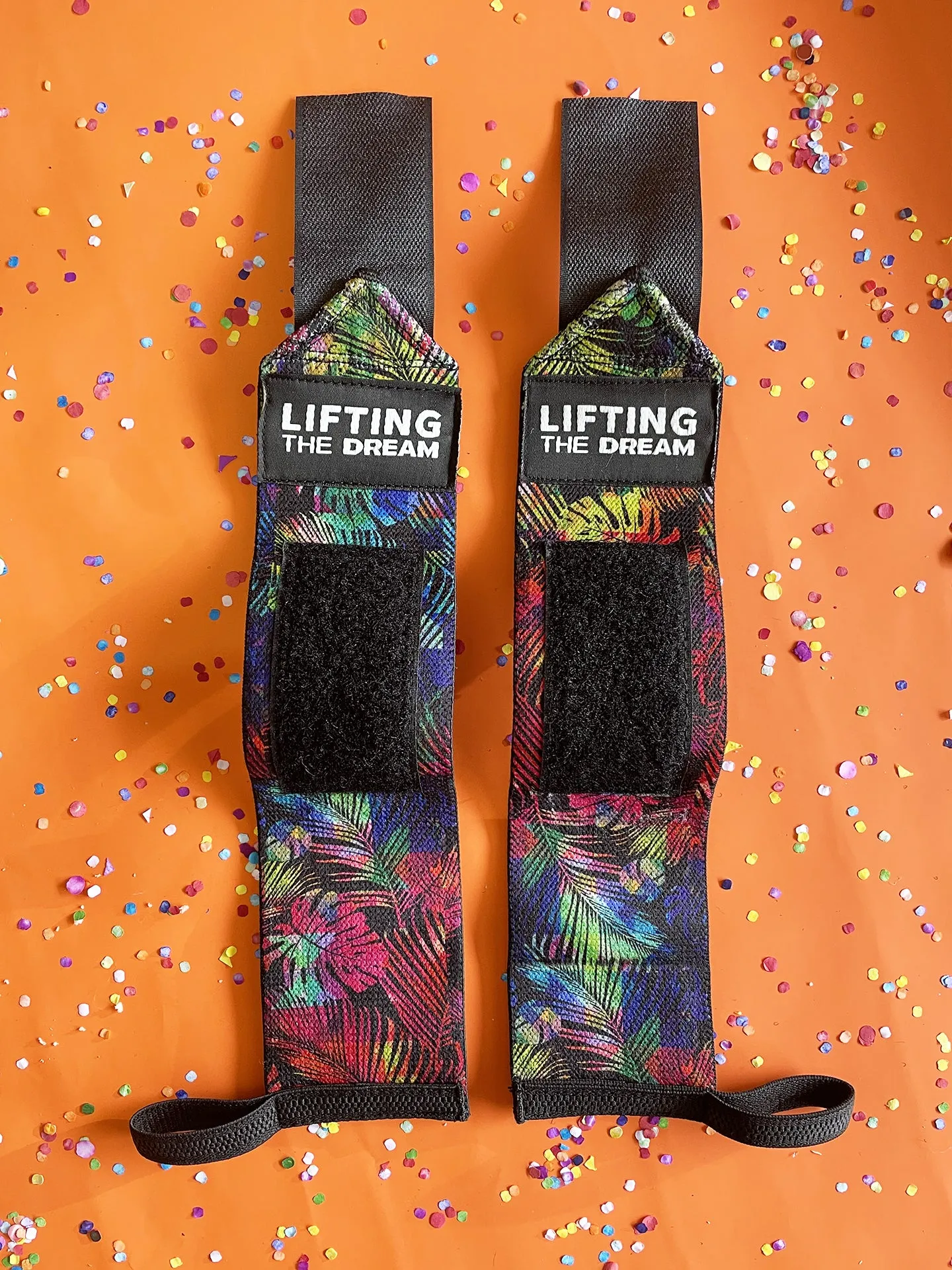 Rainbow Palms Wrist Wraps