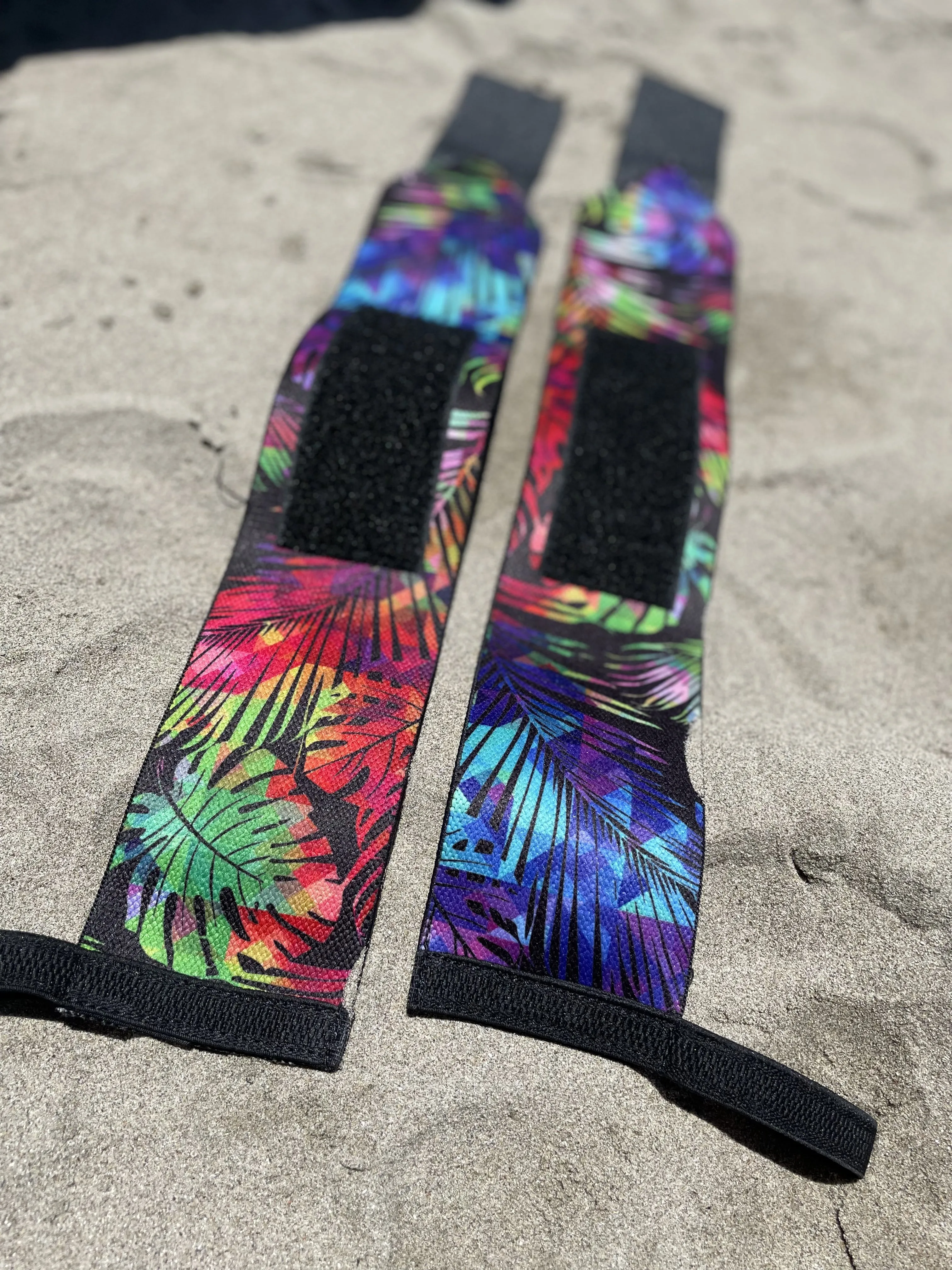 Rainbow Palms Wrist Wraps
