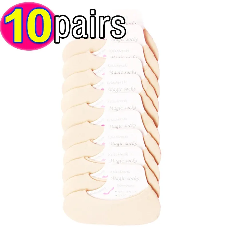 Seamless Ice Silk Ankle Boat Socks for Women