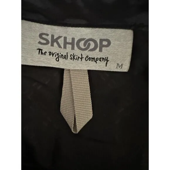 Skhoop Skirt Women SZ Medium Black Insulated Puffer Sweden Ski Outdoors Zipper