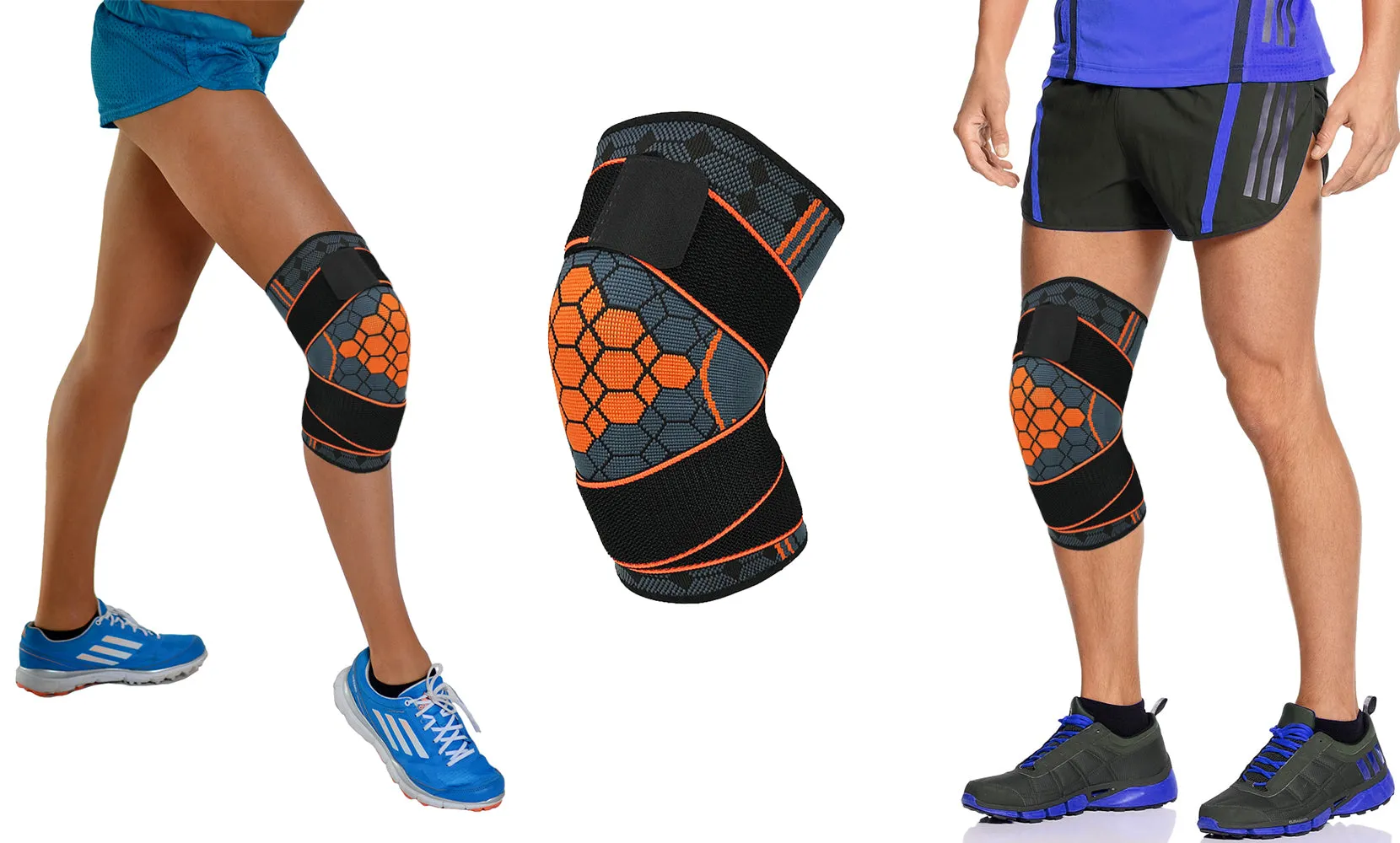 Stabilizing and Recovery Knee Compression Crossover Sleeve