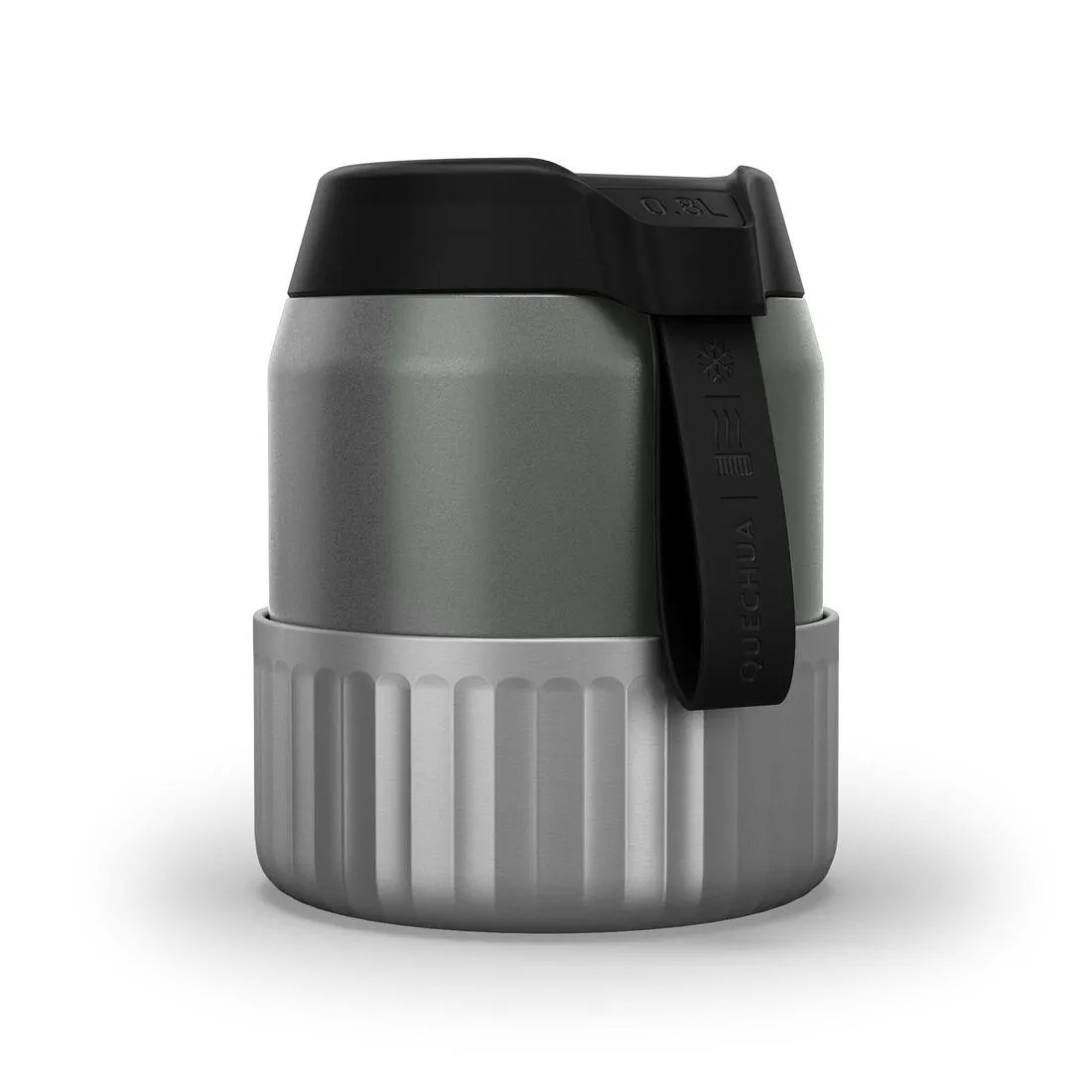 Stainless Steel Isothermal Food Box for Hiking MH500 0.8 L with Bowl