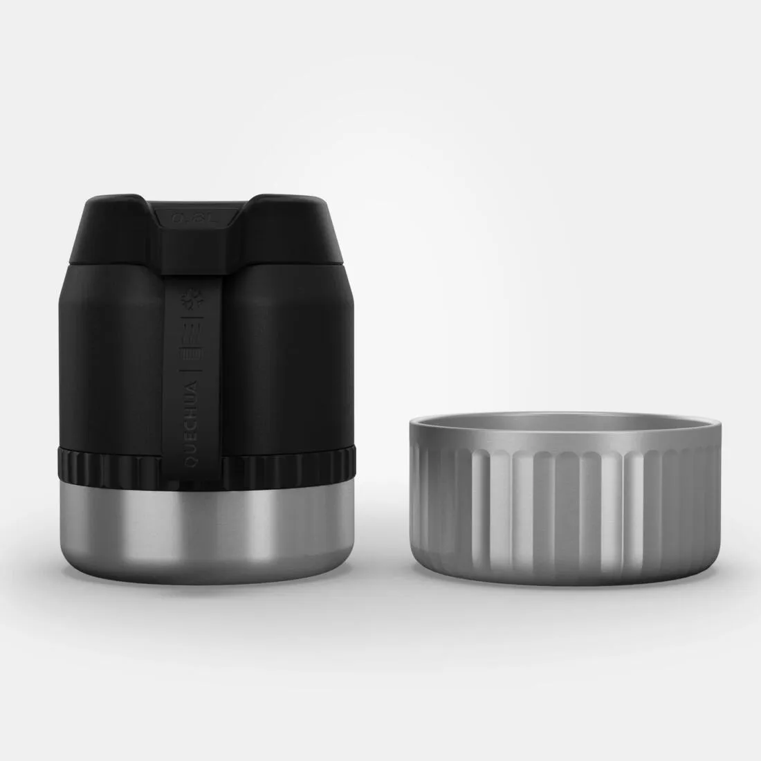 Stainless Steel Isothermal Food Box for Hiking MH500 0.8 L with Bowl