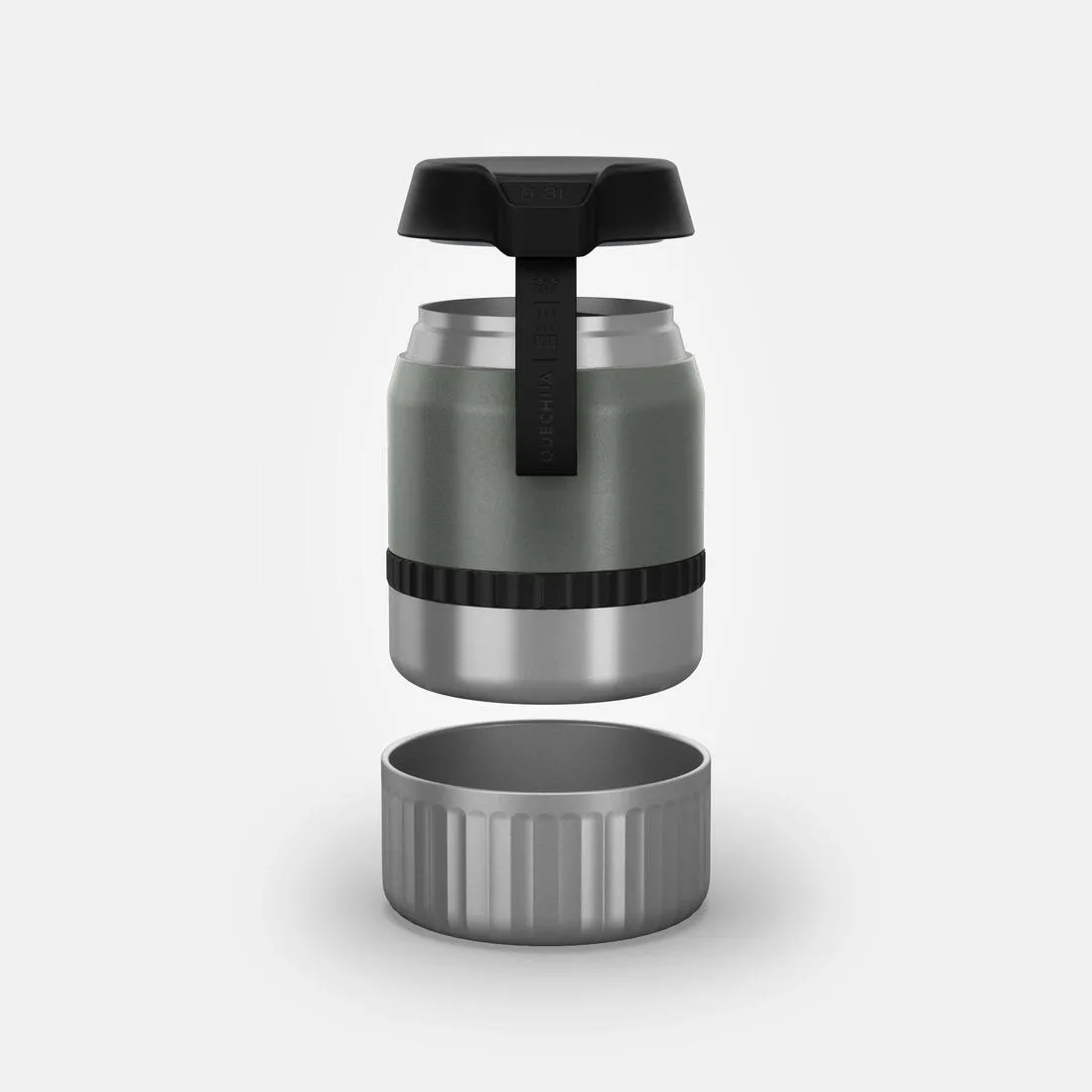 Stainless Steel Isothermal Food Box for Hiking MH500 0.8 L with Bowl