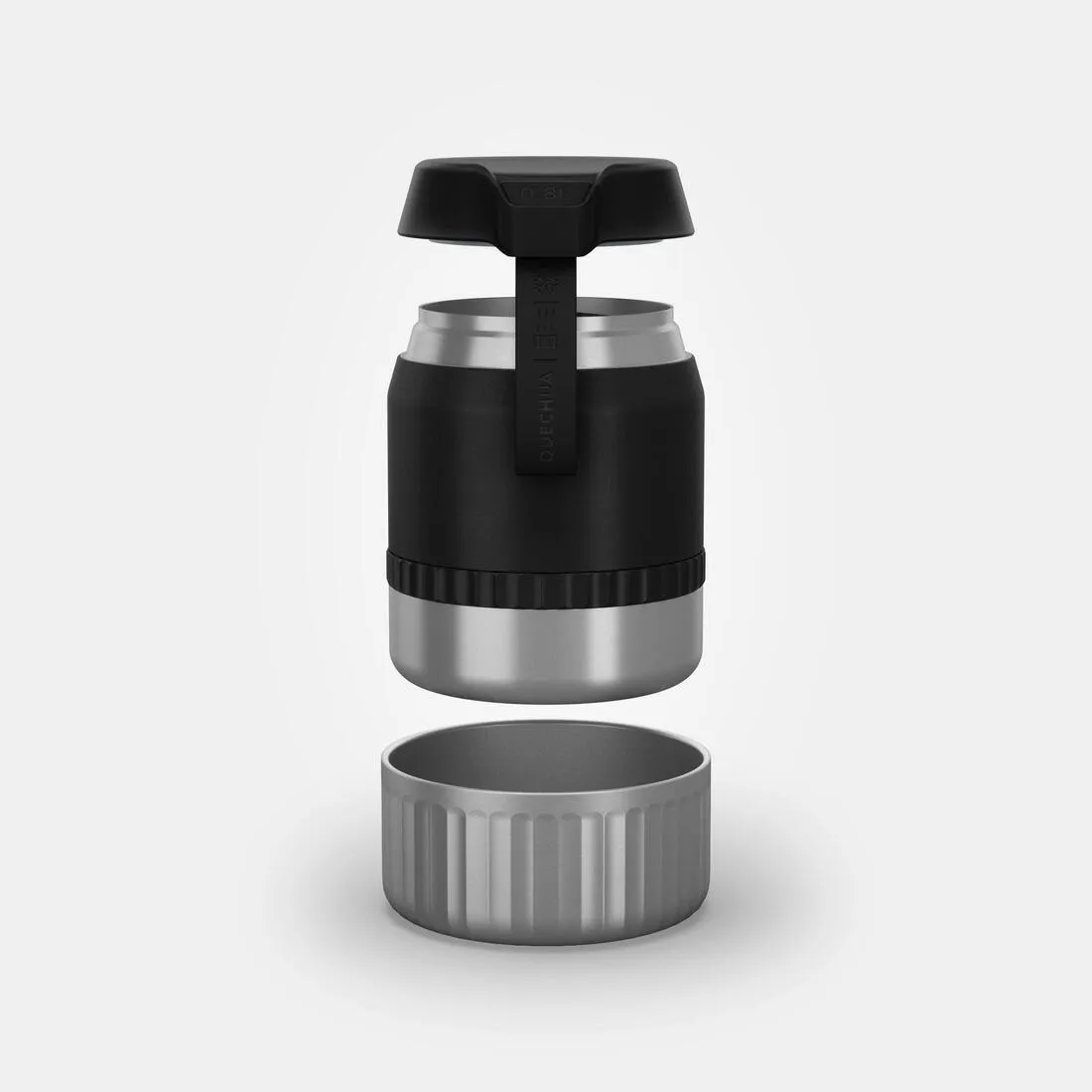 Stainless Steel Isothermal Food Box for Hiking MH500 0.8 L with Bowl