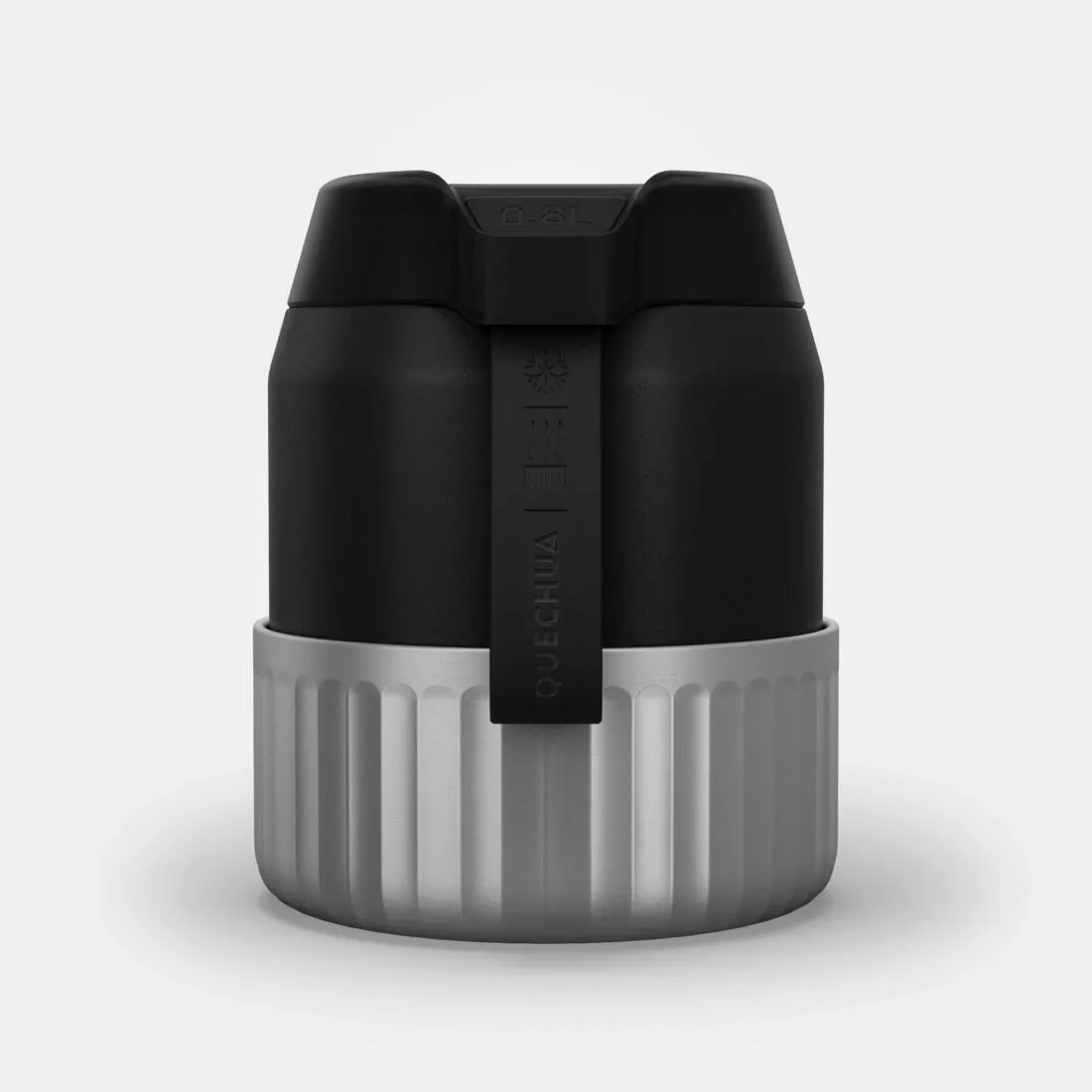 Stainless Steel Isothermal Food Box for Hiking MH500 0.8 L with Bowl