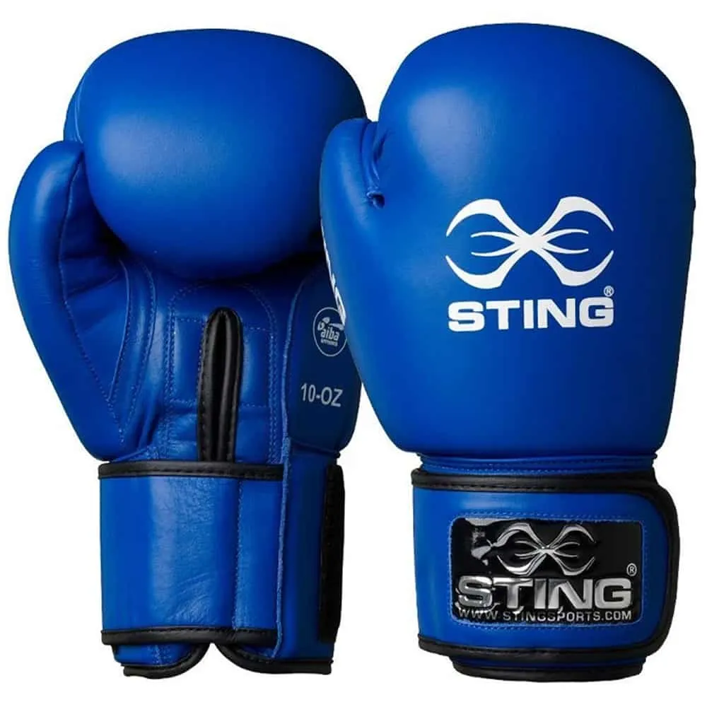 Sting Competition Leather Boxing Gloves AIBA Approved