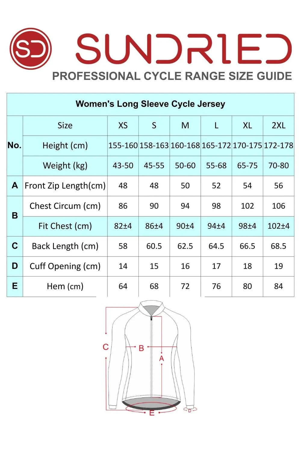 Sundried Sky Stripe Women's Long Sleeve Cycle Jersey