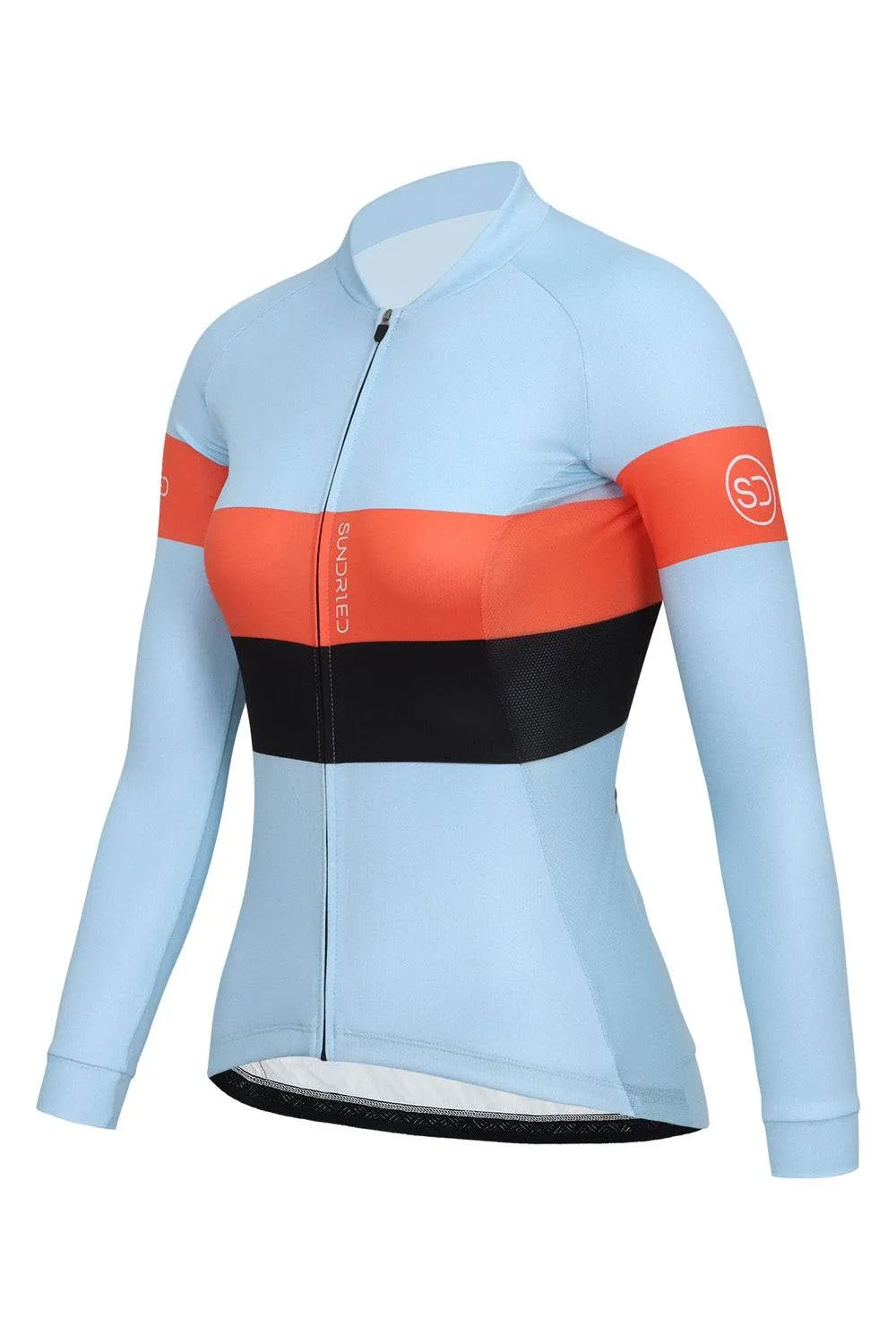 Sundried Sky Stripe Women's Long Sleeve Cycle Jersey