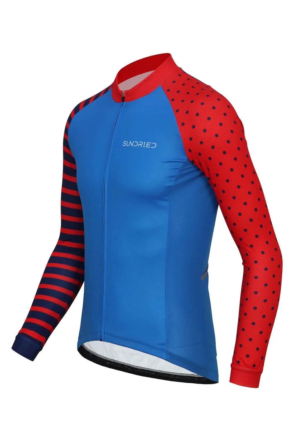 Sundried Spots and Stripes Men's Long Sleeve Cycle Jersey