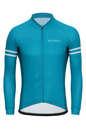 Sundried Turquoise Men's Long Sleeve Cycle Jersey