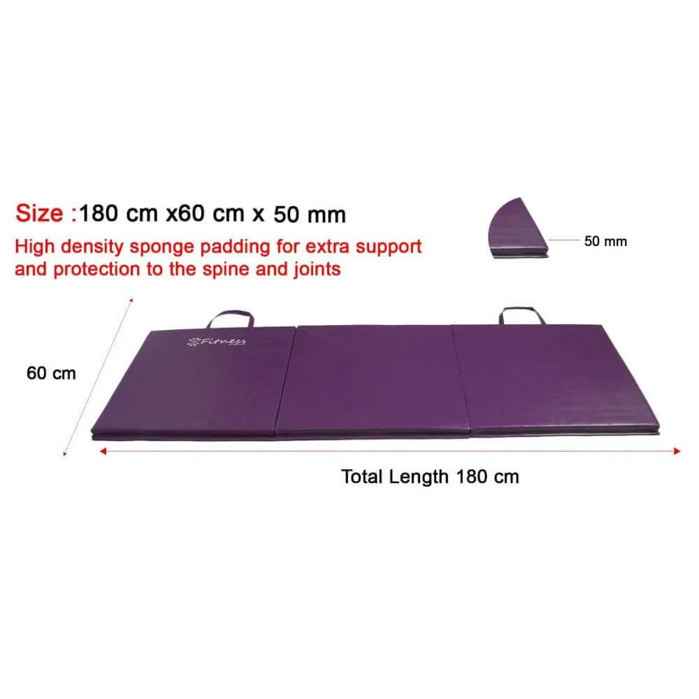 Sure Shot Fitness Tri-Fold Mat | 6' x 2' x 50mm