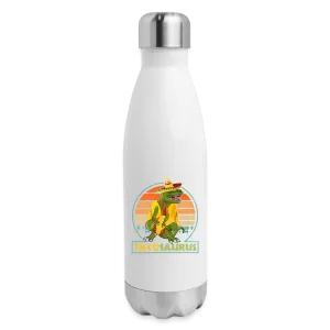 Tacosaurus T-Rex: Insulated Stainless Steel Water Bottle for Dino Taco Lover
