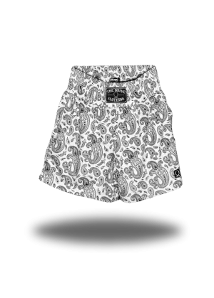 TDC BOXING SHORTS WHITE PAISLEY