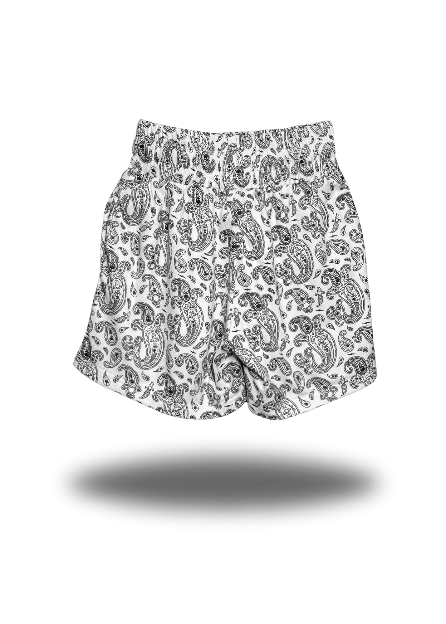 TDC BOXING SHORTS WHITE PAISLEY