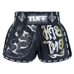 Tuff Retro Style Shorts - Black Singha Yantra