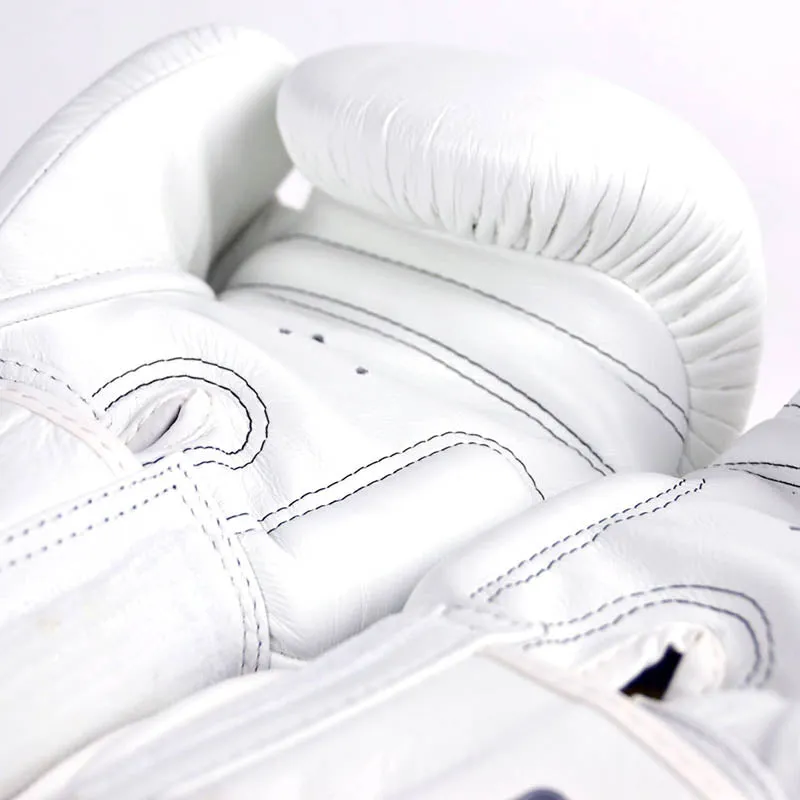 Twins BGVL3 Velcro Boxing Gloves White