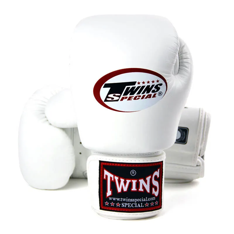 Twins BGVL3 Velcro Boxing Gloves White