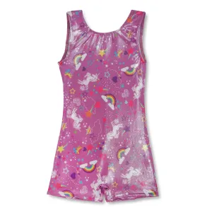 Unicorn Shimmer Biketard