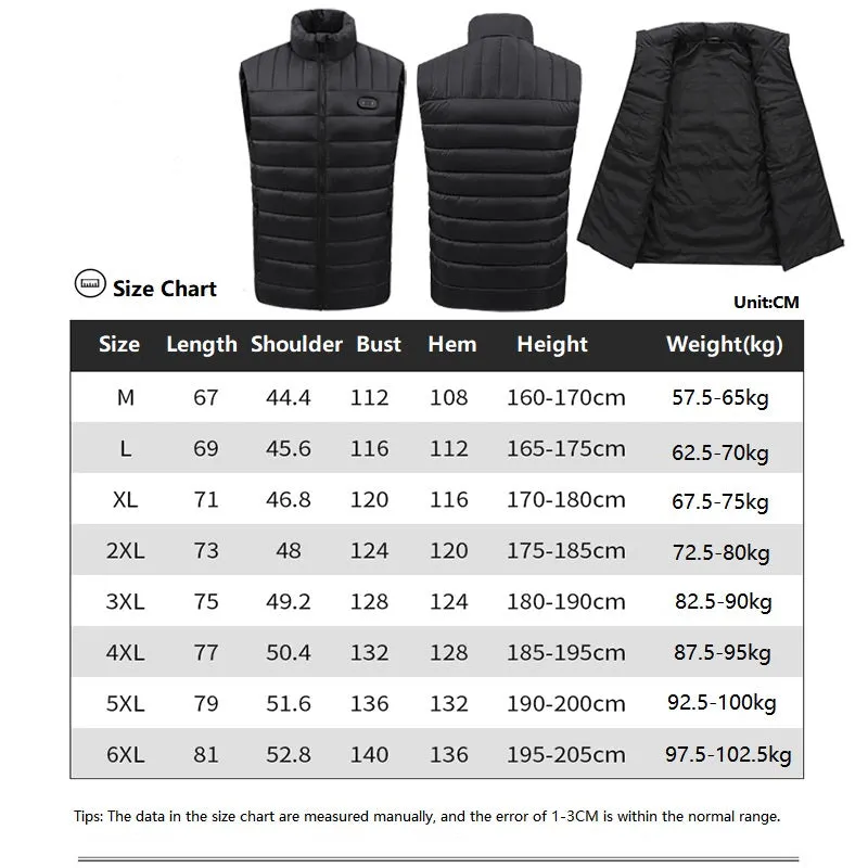 Unisex 15 Area Smart Heated Gilet