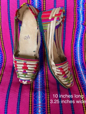 US 9.5/10-Handmade Colorful Leather Huarachas- CLICK FOR MORE STYLES