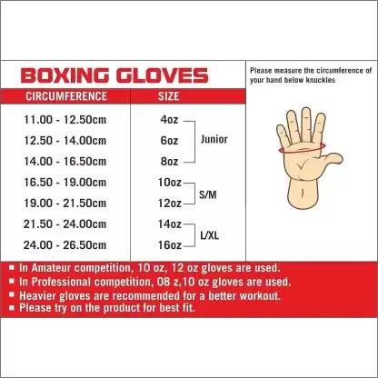 USI Universal Punching Bag Boxing Gloves 8OZ -Red/Blue