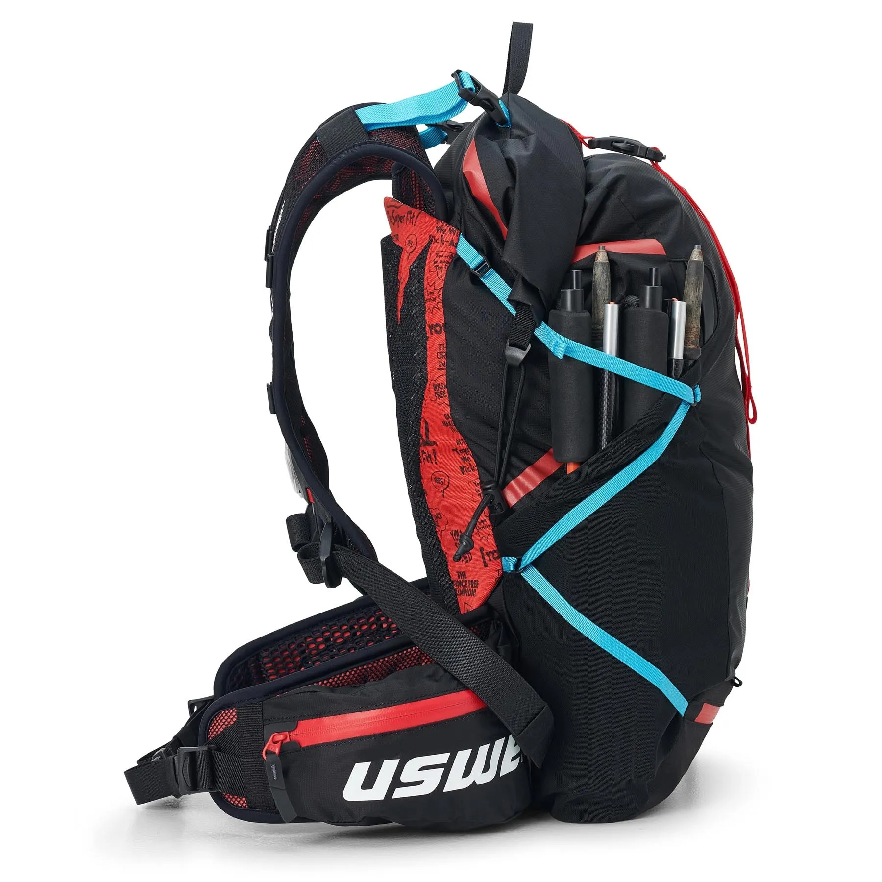 USWE Hajker 30L MTB & Hiking Rolltop Daypack - Carbon Black