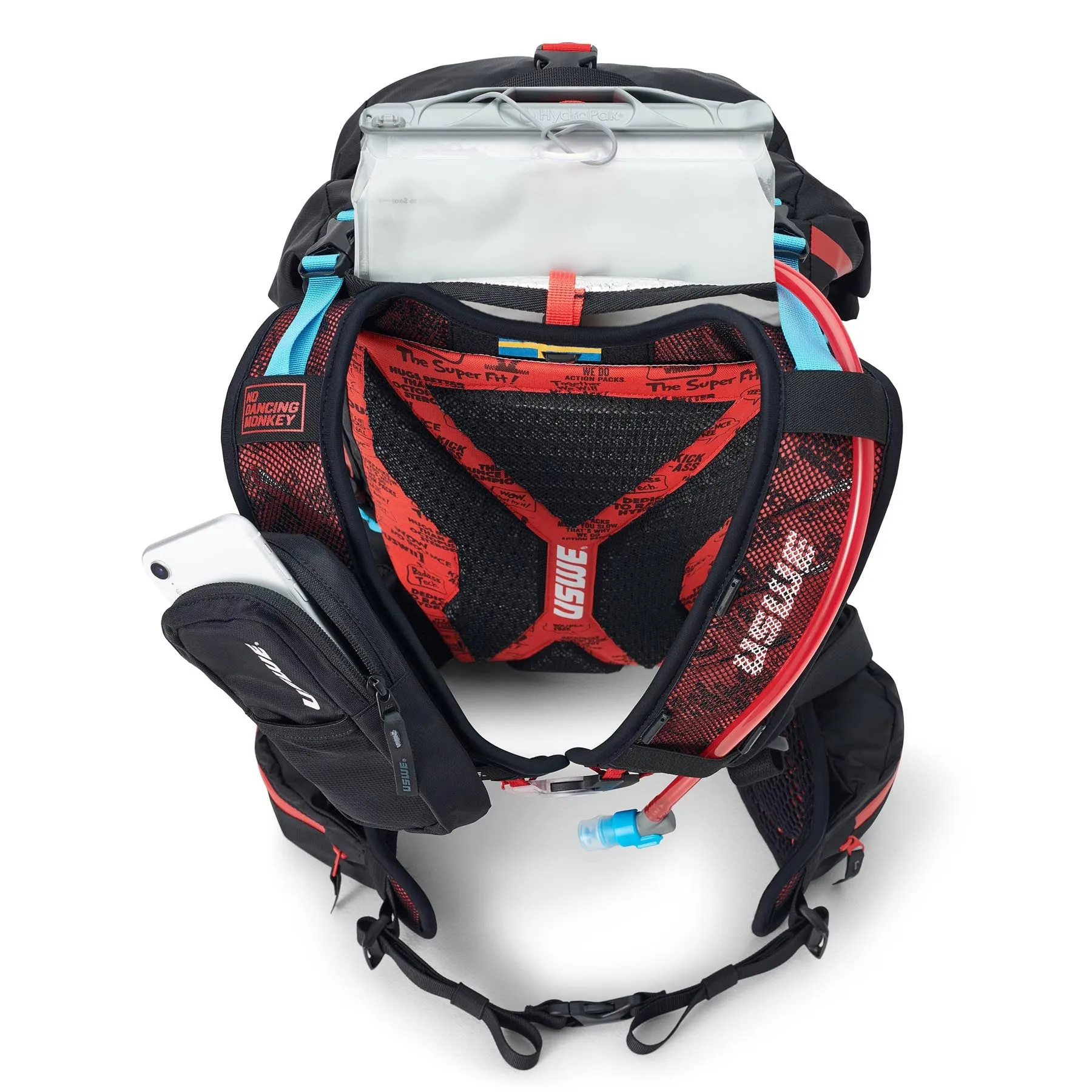 USWE Hajker 30L MTB & Hiking Rolltop Daypack - Carbon Black