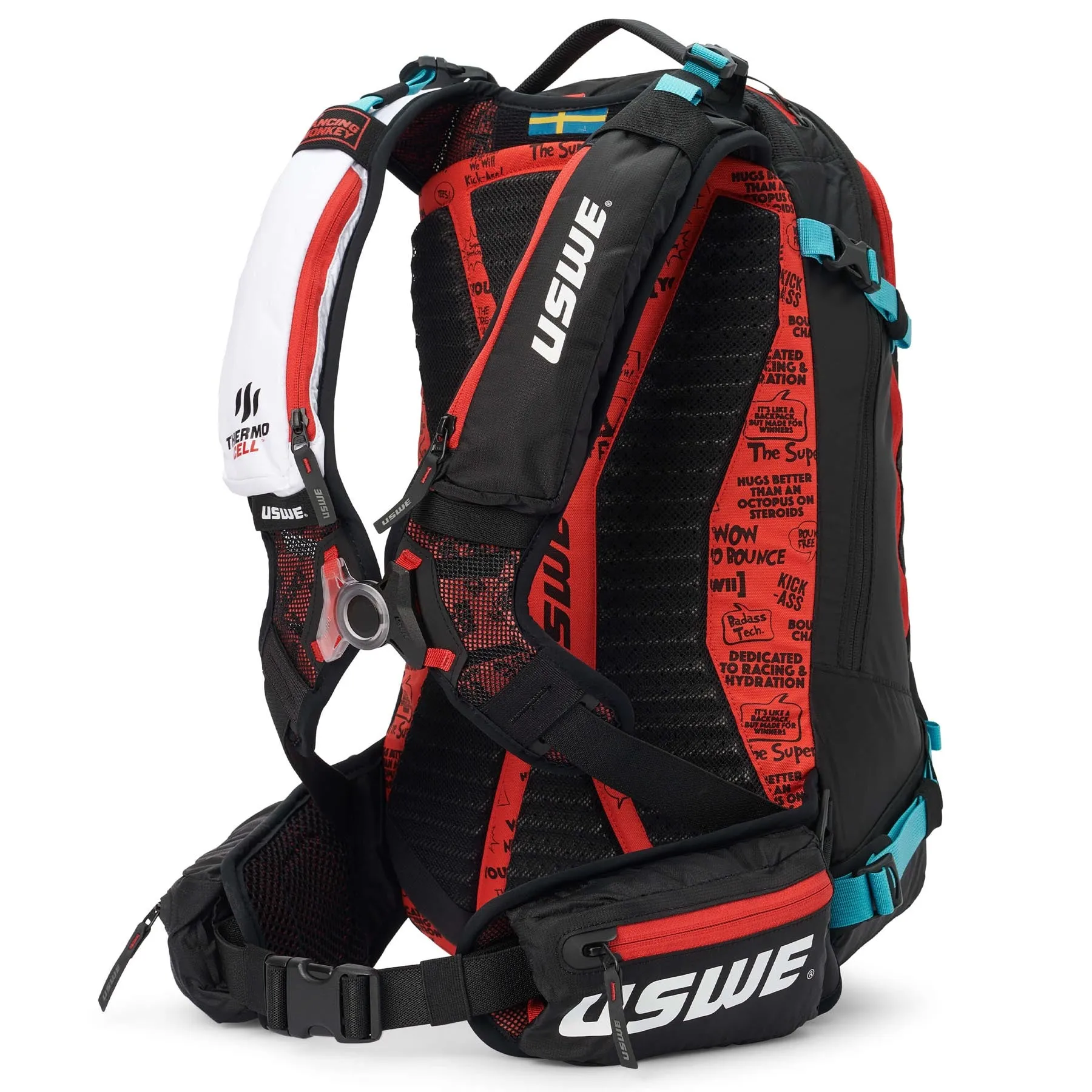 USWE Pow 14L JR Alpine Skiing Protector Pack - Carbon Black
