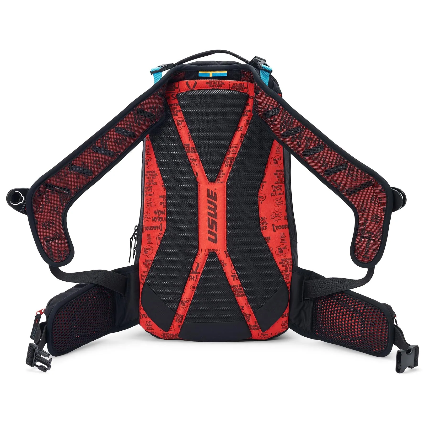 USWE Pow 16L Alpine Skiing Protector Pack - Carbon Black