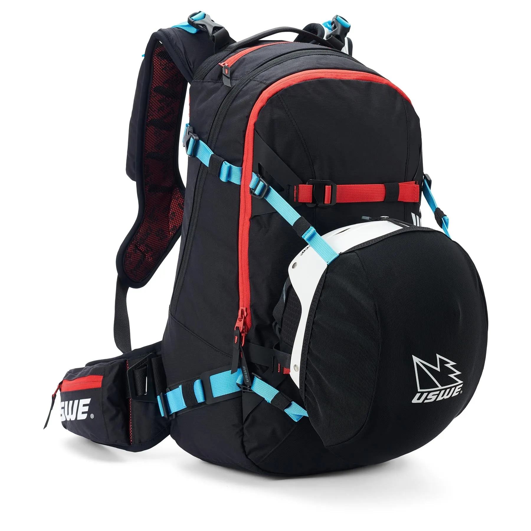 USWE Pow 16L Alpine Skiing Protector Pack - Carbon Black