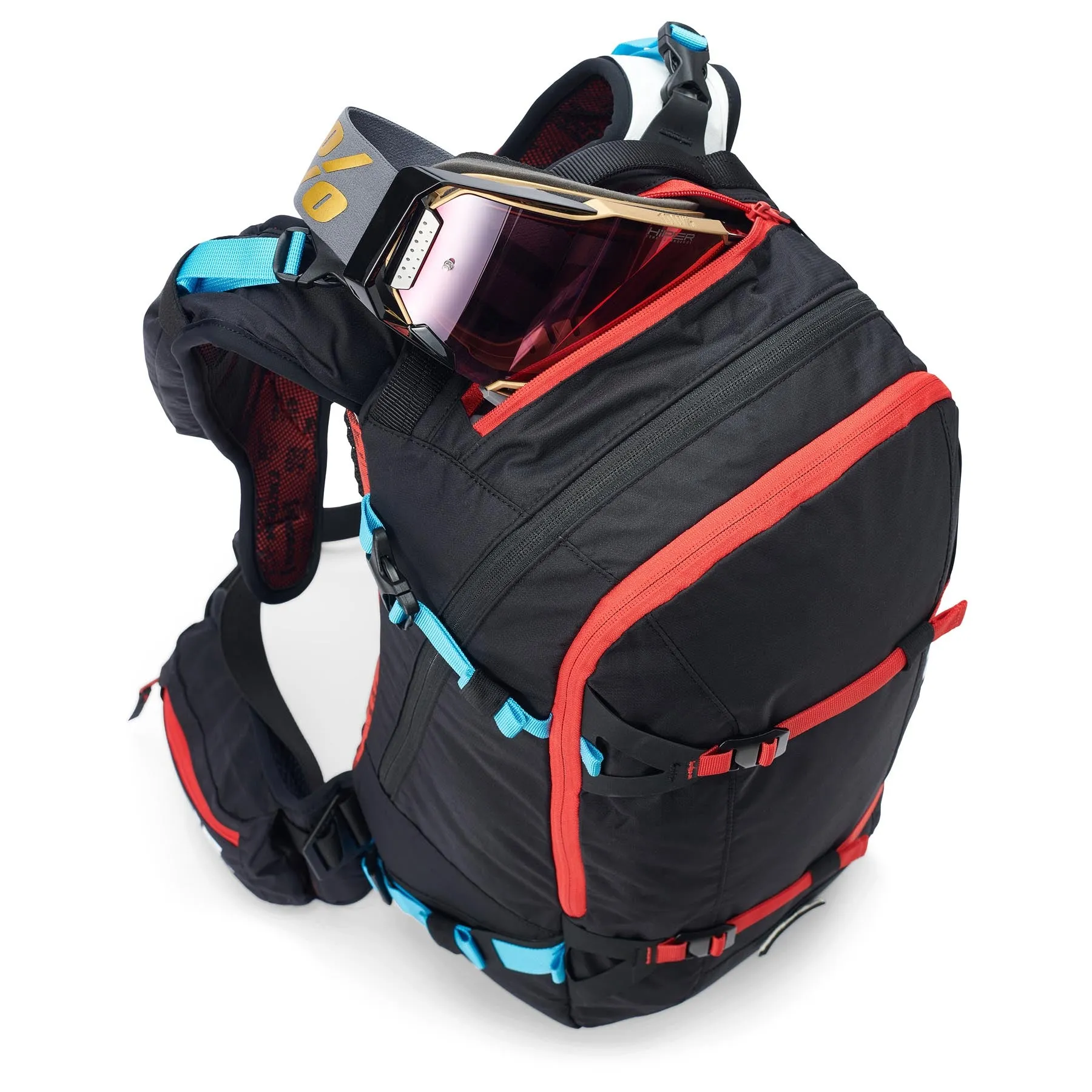 USWE Pow 16L Alpine Skiing Protector Pack - Carbon Black